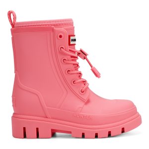 Little Kids Stamp Lace-Up Waterproof Ankle Boots