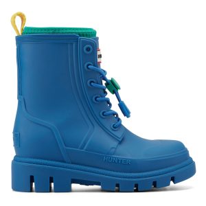 Little Kids Stamp Lace-Up Waterproof Ankle Boots